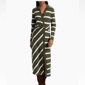 Tanya Taylor Ellicot Striped Midi-Dress